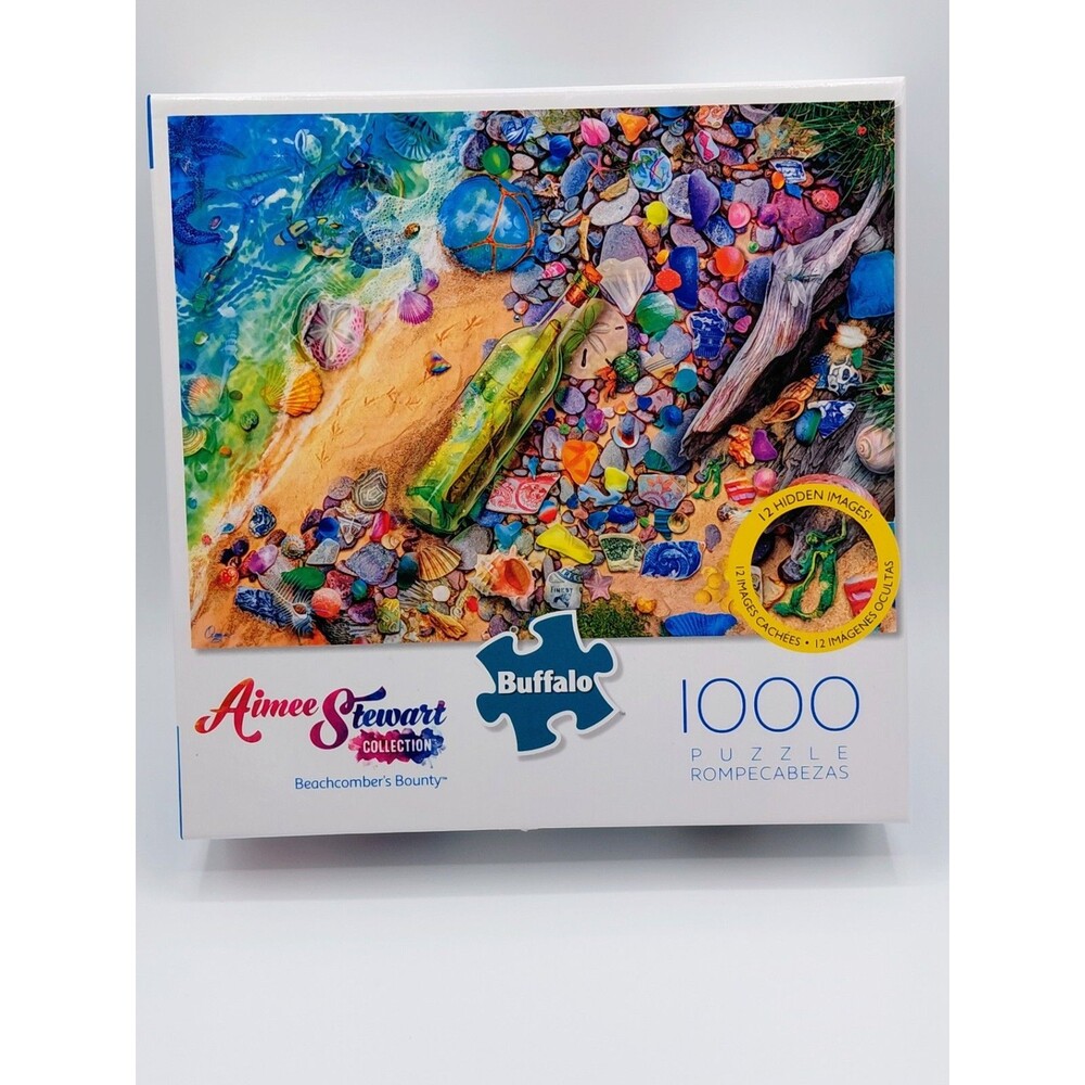Aimee Stewart 'Beachcomber's Bounty' Buffalo Puzzle 1000 Pieces Buffalo Verified
